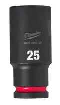 Nástrčná hlavice 1/2" Milwaukee Shockwave™ Impact Duty 25 mm, rázová, prodloužená (MI4932480343)